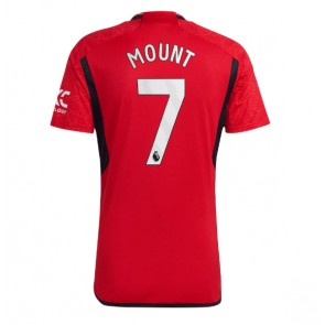 Lacne Muži Futbalové dres Manchester United Mason Mount #7 2023-24 Krátky Rukáv - Domáci